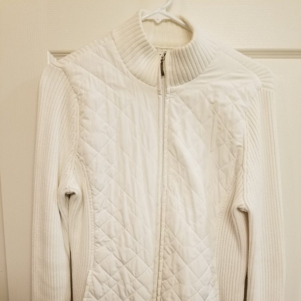 Off White Croft&Barrow Quilted Jacket